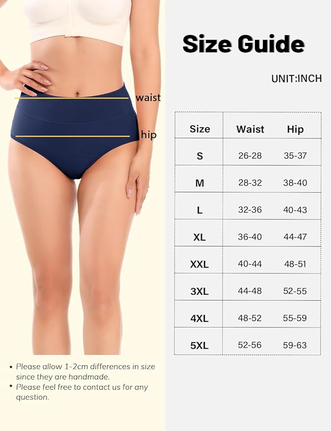 Molasus Incontinence Underwear for Women Absorbency Period Leakproof Panties