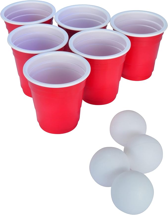 World's Smallest Beer Pong, Red, Miniature