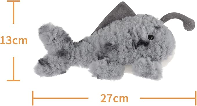 Apricot Lamb Lantern Fish Stuffed Animals for Kids, Soft Cute Plush Toys for Baby Girl and Boy, Fluffy Lantern Fish 10.7 Inches