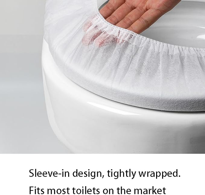 20pcs disposable toilet seat cushion non-woven toilet seat cushion toilet seat protector children toilet training cover adult home travel single package environmental protection Largepackof20 white