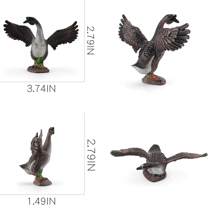 LC JoyCre Goose Figurine Toy Farm Animal Figurines for Toddlers Preschool Animals Figures Eduactional Project Diorama Model Toy for Kids 3 4 5 6