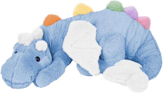 ARELUX Large 52in 3Lb Cute Dragon Stuffed Animals Plush Toy Soft Sky Blue Pterosaur Plushie Giant Fuzzy Dinosaur Pillow Plushies with White Wings Cuddly for Friends Family Member
