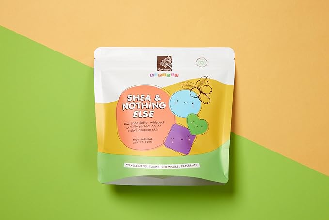 Littles Shea & Nothing Else – 100% Natural Pure Whipped African Shea Butter from Ghana for Babies and Kids Face, Body & Hair 300g
