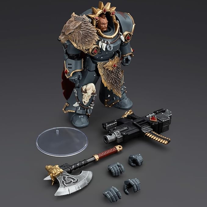 JOYTOY1/18 Warhammer 40,000 Action Figure Space Wolves Hvarl Red-Blade Collection Model Birthday Gift