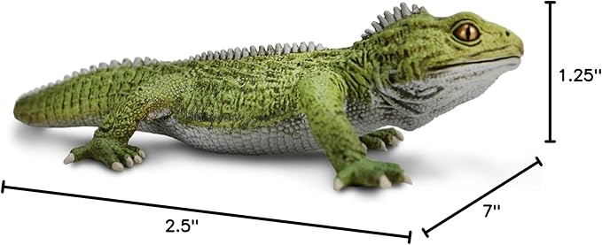 Safari Ltd. Tuatara Figurine - Realistic 7" Reptile Figure - Fun Educational Toy for Boys, Girls, and Kids Ages 3+