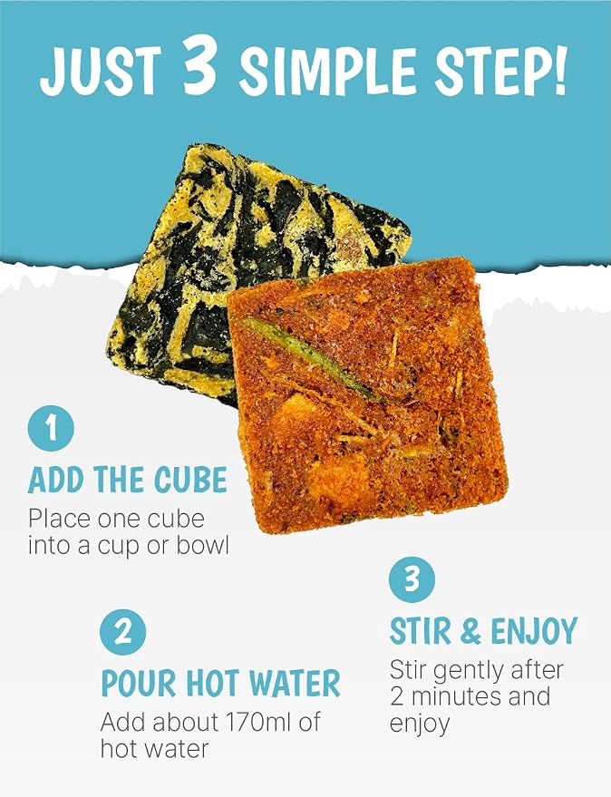 Korean Freeze-Dried Soup Multi-Pack (Seaweed Soup 10g 5ea) + (Korean Spicy Soup 10g 5ea) Easy Cooking Individual Packaging Miyeokguk, Yukgaejang