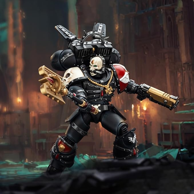 JOYTOY Warhammer 40,000 1/18 Action Figure Blood Angels Lemartes with Jump Pack,Blood Crozius and Absolver Bolt Pistol Collection Model 15Age+ Birthday Gift Pre-Order