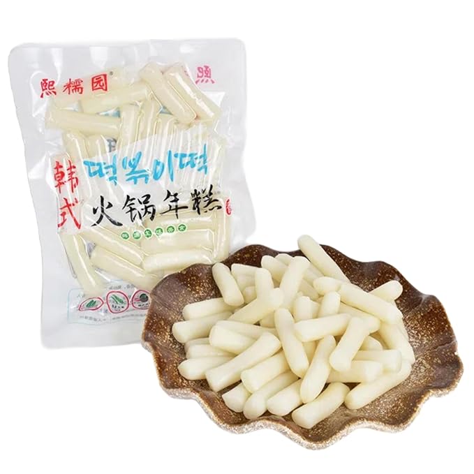 Korean Rice Cakes Tteokbokki Stick Gluten Free Tteok Pasta Asian Snacks & Food, Gluten Free(400g, 14.1oz)