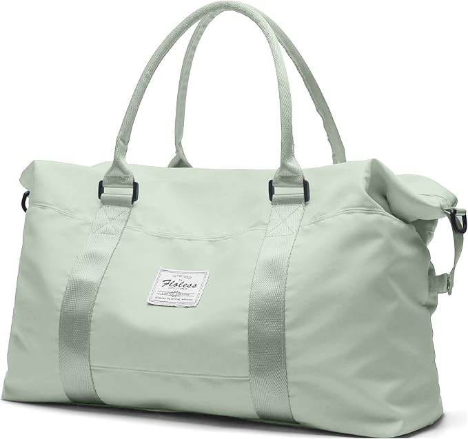 Travel Duffel Bag, Carry On Overnight Weekender Bags for Women | Travel Bag with Wet Pocket & Trolley Sleeve, For Spirit Airlines 18x14x8 Personal Item Bag