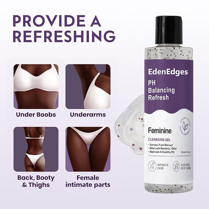 Her Refresh pH Balance Feminine Wash, Daily Intimate Cleansing & Skin Nourishment, Odor Control & Hydrating Formula, Suitable for All Skin Types, Natural Body Wash