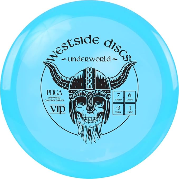 Westside Discs VIP Underworld Disc Golf Fairway Driver | Understable Fairway Driver for Anhyzers & Rollers | Durable VIP Plastic | Ideal for Beginners & Advanced Players | 170-176g (Colors May Vary)