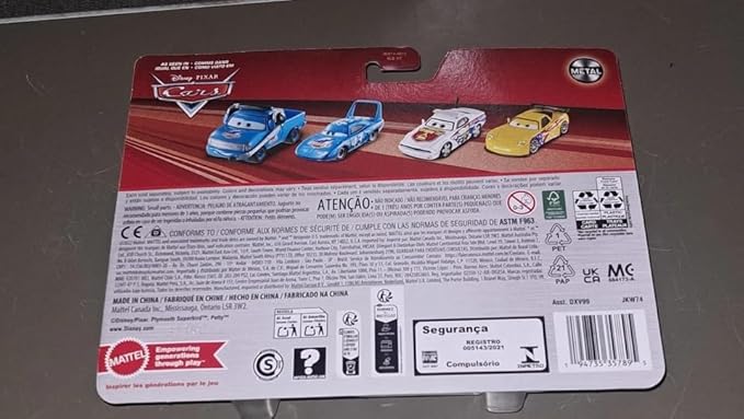 Cars Disney Pixar 2 Cars 1:55 Headset Crew Chief Lightning McQueen & Rusteze Cruz Ramirez