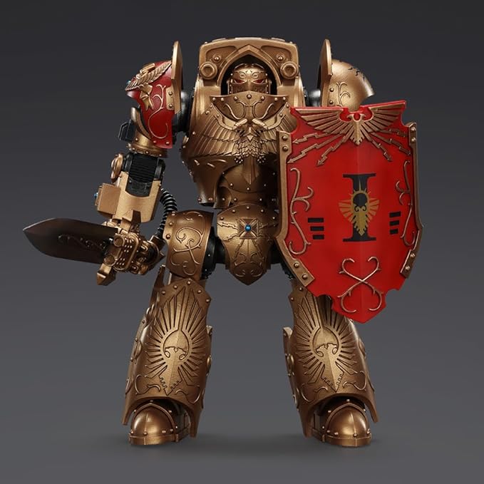 JOYTOY-Warhammer The Horus Heresy 1:18 Action Figure Legio Custodes Contemptor Galatus Dreadnought Collection Model Birthday Gifts