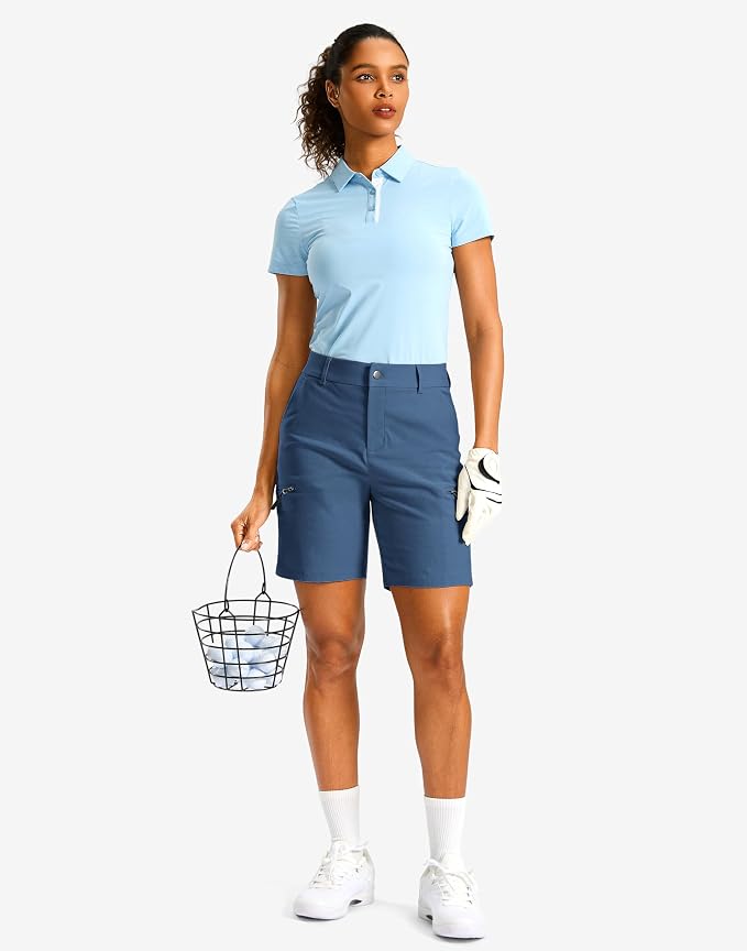 G Gradual Women's 7"/9" Hiking Cargo Shorts Quick Dry Lightweight Golf Outdoor Work Summer Travel Shorts with Pockets