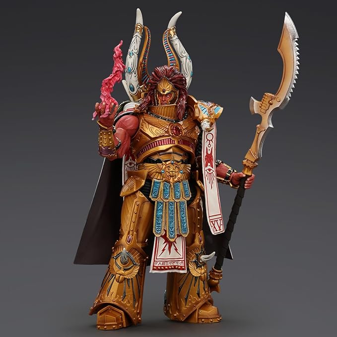 JOYTOY 1/18 Action Figure Warhammer 30K The Horus Heresy Thousand sons Magnus The Red Primarch of The XVth Legion Collection Model Birthday Gifts 8.66 inch
