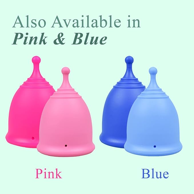SHORDY Reusable Menstrual Cup (Small) Set of 2 with Mini Box, 100% Soft Silicone, Coupe Menstruelle, Safe Period Cup, Light Flow Kit, Feminine Hygiene, Tampons, Pads & Disc Alternative