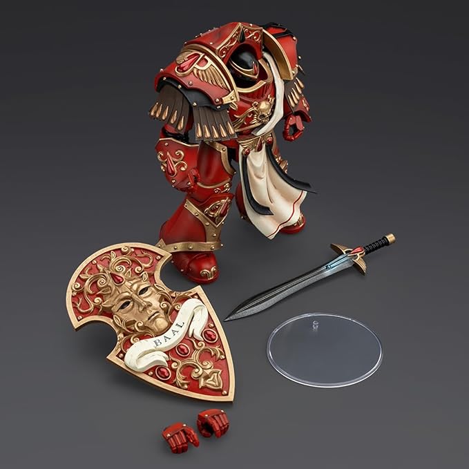 JOYTOY Warhammer The Horus Heresy 1/18 Action Figure Blood Angels Crimson Paladins Squad Crimson Paladin 2 Collection Model