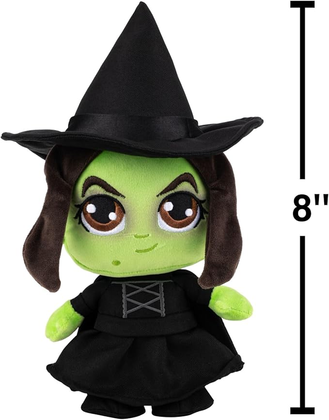 Jazwares Warner Bros. 8-Inch Wicked Witch Plush from The Wizard of Oz - Super-Soft and Huggable Plush Toy - Official Licensed Plush - for All Ages