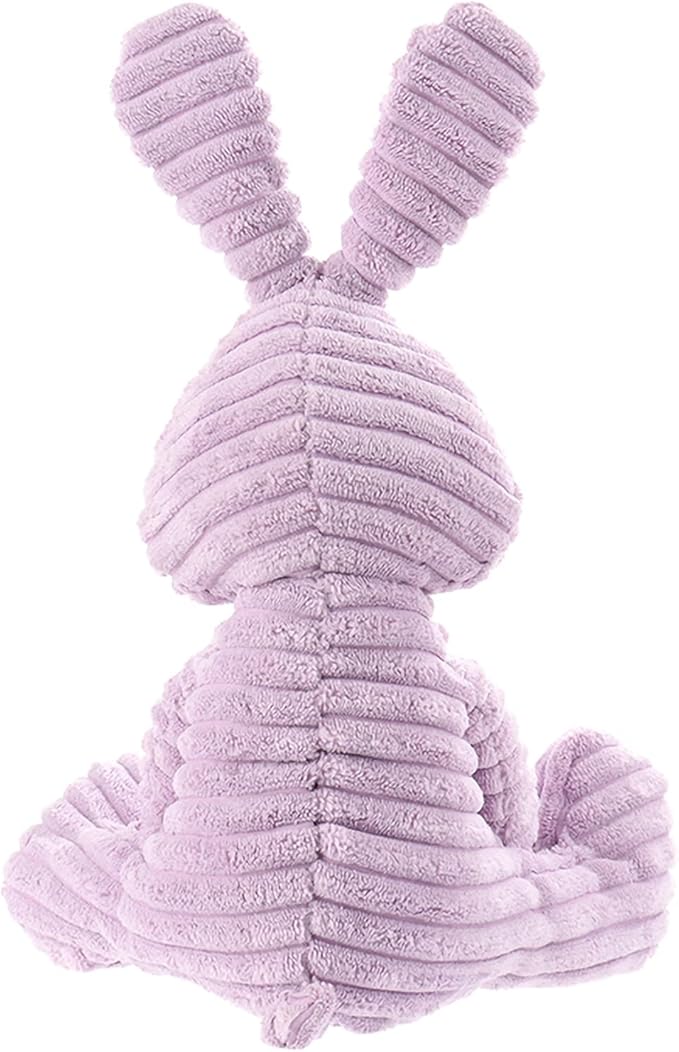 Apricot Lamb Toys Plush Corduroy Rabbit Bunny Stuffed Animal Soft Cuddly Perfect for Child (Purple Bunny,8.5 Inches