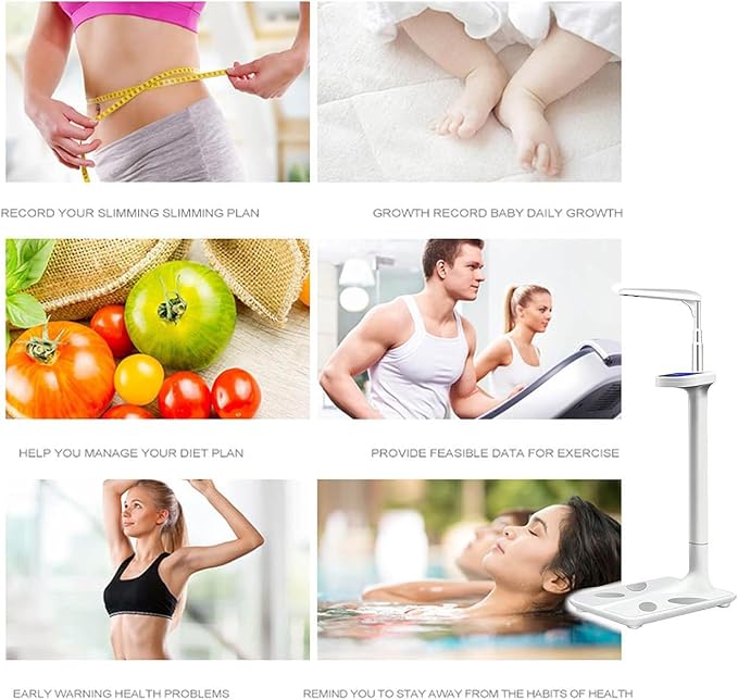 Multifunction Body Weight Scale, Electronic Height and Weight Scale, High Precision Sensor, Suitable for Gym,