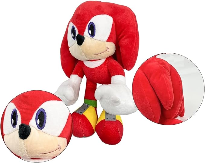 Cute Plush Toys Collection 12' Inch, Soft and Cuddly Stuffed Plush Toys for Adults and Kids Ages 3 and up, Great Gift for Birth Days and Special Occasions (Knuckles)
