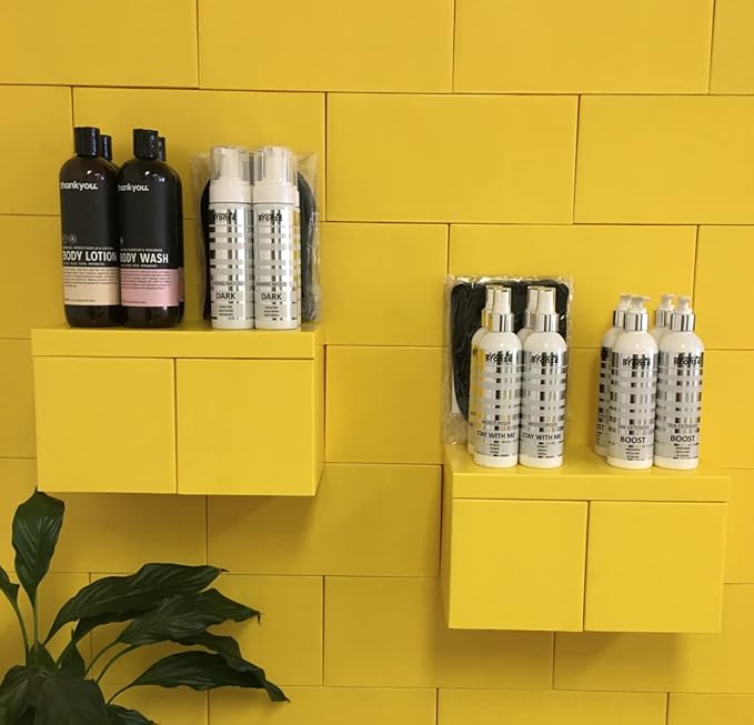 EverBlock 6" x 6" Half Size Plastic Modular Block Bulk Pack | Giant Building Blocks | Easy to Connect & Reuse | Indoor & Outdoor Use | Build Displays & Structures | Yellow
