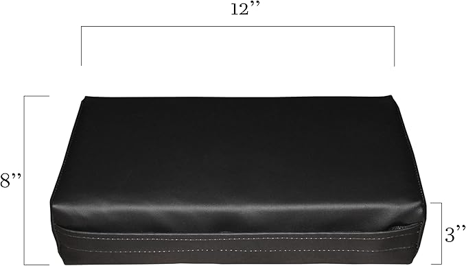 Rehabilitation Advantage Body Positioning Black Rectangle Bolster 12 Inch x 8 Inch x 3 Inch