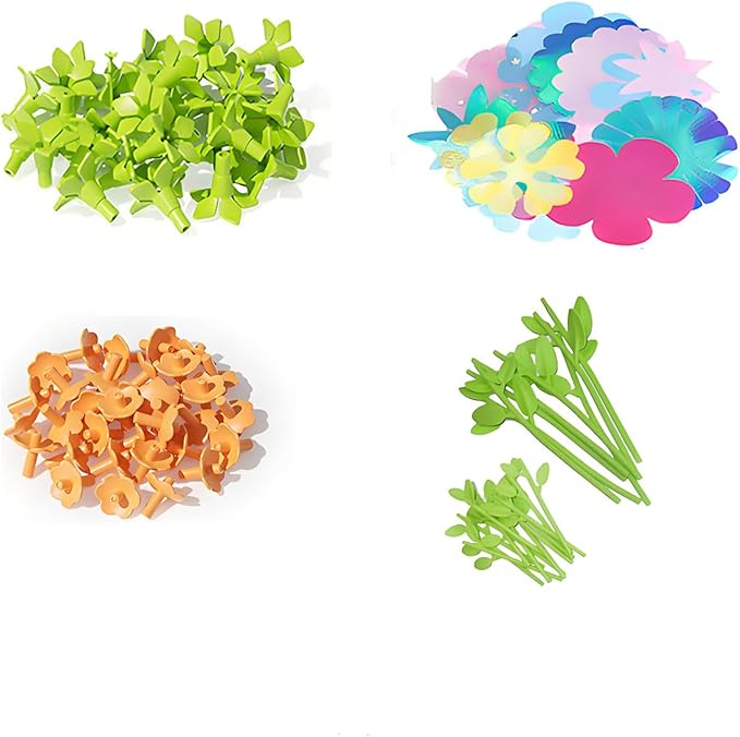 Toys for 4 5 6 7 8 12 Year Old Girl Birthday Gift Ideas, DIY Flower Bouquet Arts and Crafts Supplies Kit for Kids Learning Activities Ages 4-8-12, Summer Toys Set Toddler (Accessories)