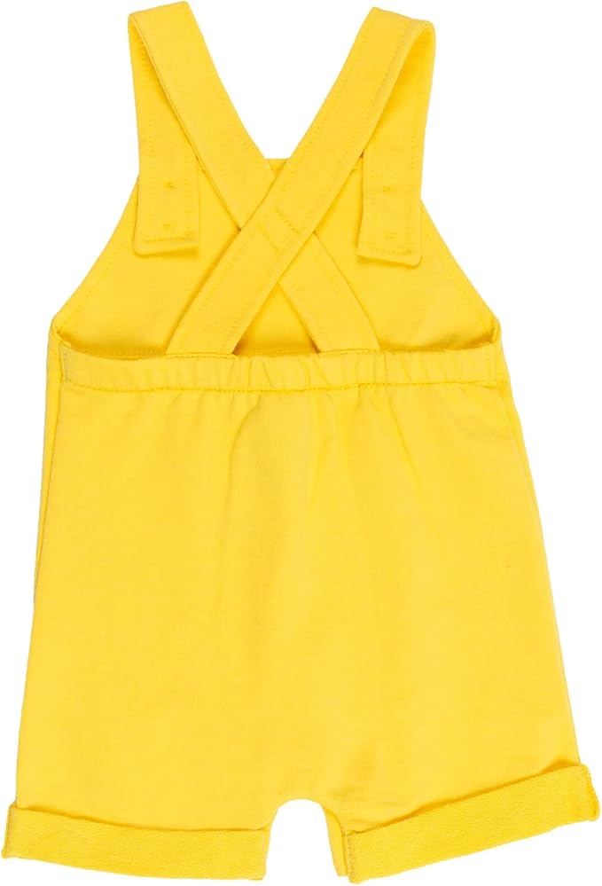 Disney Winnie the Pooh Baby Short Overalls, T-Shirt & Hat 3 Piece Outfit Set Newborn to Infant Sizes (0-24 Months)