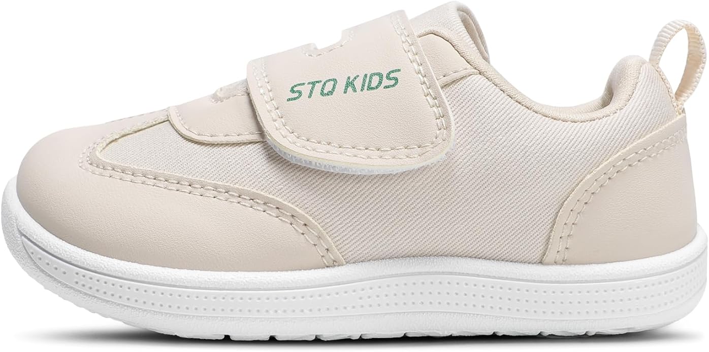 Wide Toe Box Toddler Shoes Zero Drop Boys Girls Barefoot Shoe Non-Slip Little Kids Sneakers for First Walking