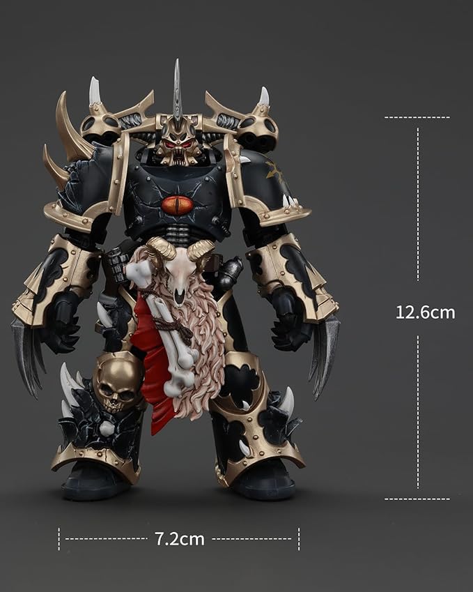 JoyToy Warhammer 40K Genuine License 1:18 Action Figure, Chaos Space Marines Black Chosen with Lightning Claws, 4.96 inch Collectible Action Figures Sets