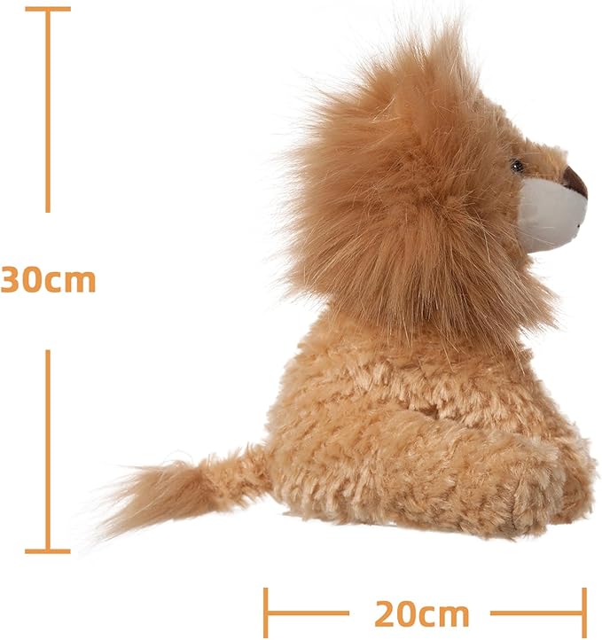 Apricot Lamb Toys Plush Yellow Plush Lion Stuffed Animal Soft Cuddly Perfect for Child (Medium ,12 Inches