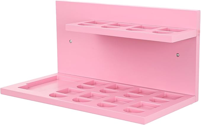 PHOENANCEE Floating Shelves for Little Tikes Story Dream Machine,Wall Shelf for Little Tikes Projector Books Audio Play Character Storage Tray Organizer for Toddlers and Kids Girls Boys,Pine(Pink)
