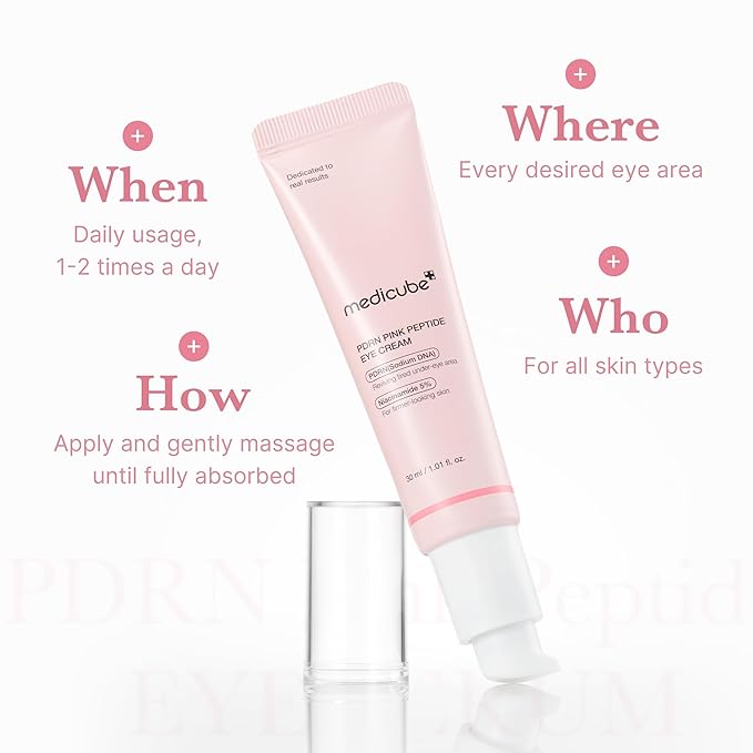 medicube PDRN Peptide Serum Duo for Face & Eye: PDRN Peptide Eye Serum and Salmon DNA Facial Serum for Radiant, Plump Skin | Korean Skincare, Gifts for Women, Skin Care Set