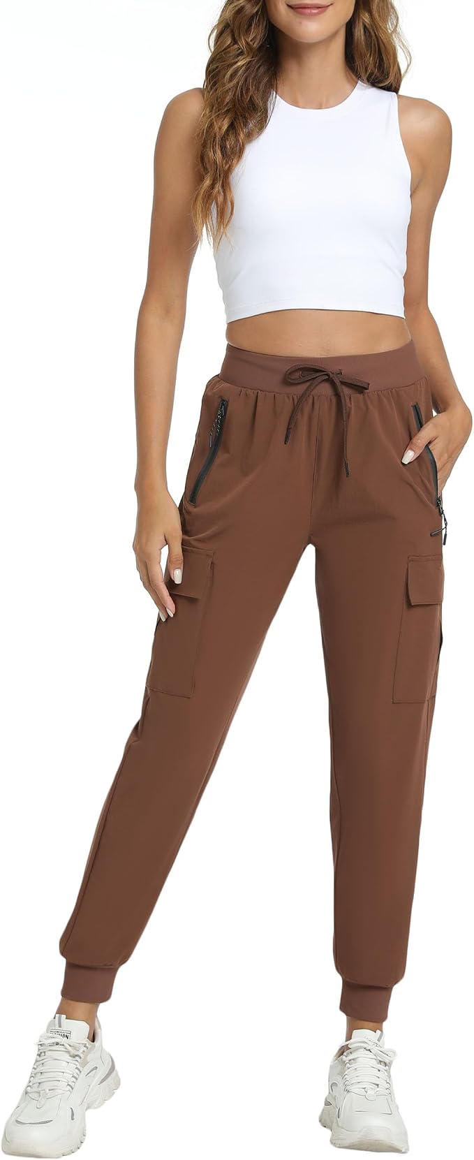 Women's Joggers Cargo Pants Lightweight Quick Dry Hiking Running Pants for Athletic Casual & Outdoor