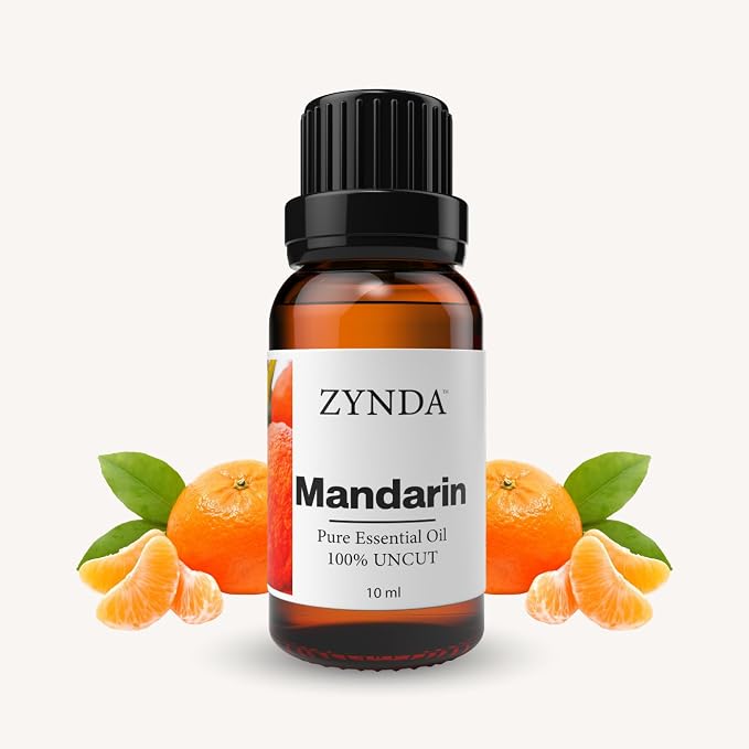 Mandarin Essential Oil – Pure & Natural Mandarin Oil | Uplifting Citrus Aroma for Aromatherapy, Diffuser & Massage | Lab Tested 100% Uncut Essential Oils, Therapeutic Grade – 10ml