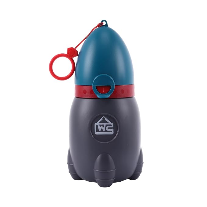 Portable Potty for Kids – Leak-Proof Rocket Travel Urinal for Boys & Girls, Lightweight Road Trip Essential for Car, Camping, Potty Training, Easy-Clean Reusable Pot(Deep Blue)