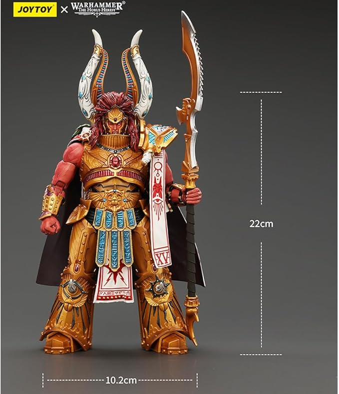 JOYTOY Warhammer 30K Thousand sons 8.7 inch Magnus The Red Primarch of The XVth Legion 1:18 Scale Action Figure Mecha Joy Toy Collection Model