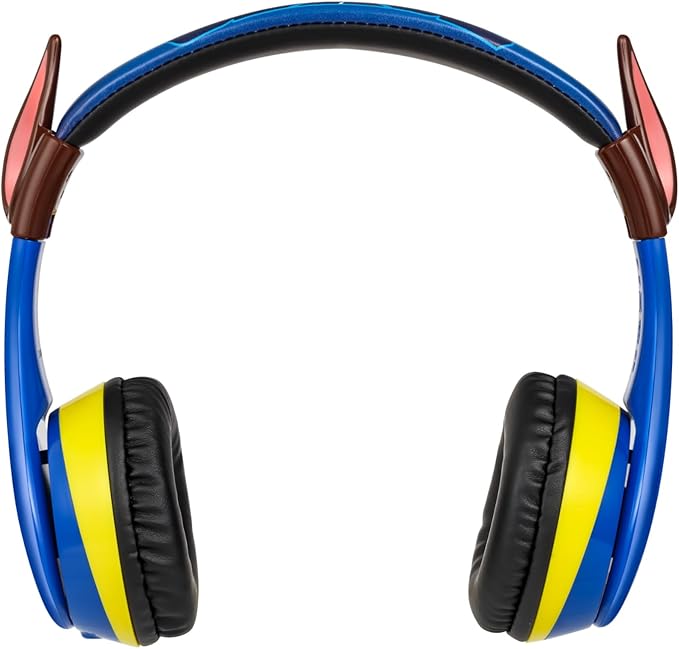 eKids Paw Patrol Chase Bluetooth Headphones for Kids, Wireless Headphones with Microphone Includes Aux Cord, Earphones for School, Home, or Travel (Paw Patrol Chase)