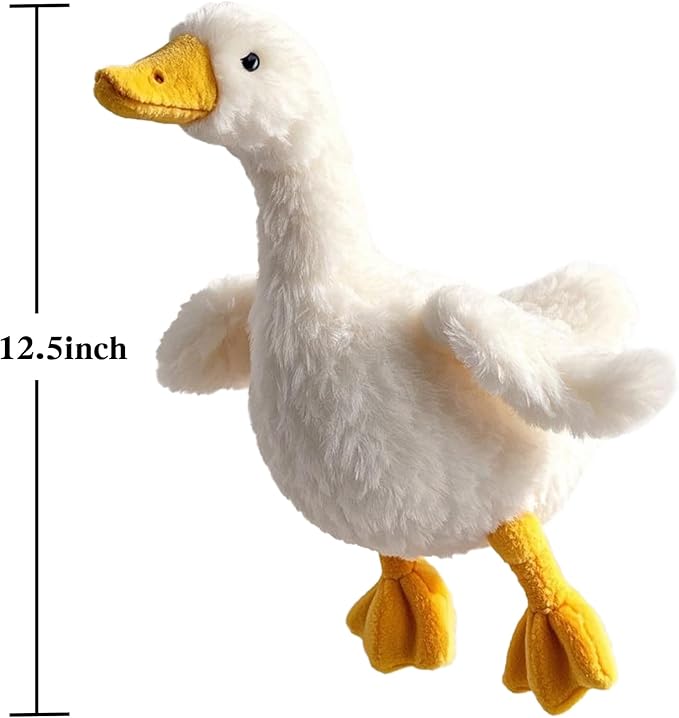 White Duck Stuffed Animal – Cute Duck Plush Toy for Kids & Adults – Birthday Surprise & Room Decor –A Cuddly Companion for Everyday hugs and Bedtime