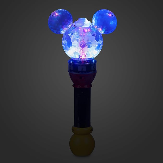 Disney Store Official Mickey Mouse Film Strip Light-Up Bubble Wand - Perfect for Kids & Fans, Authentic Design, Ideal for Outdoor Play & Parties, Durable & Safe for All Ages