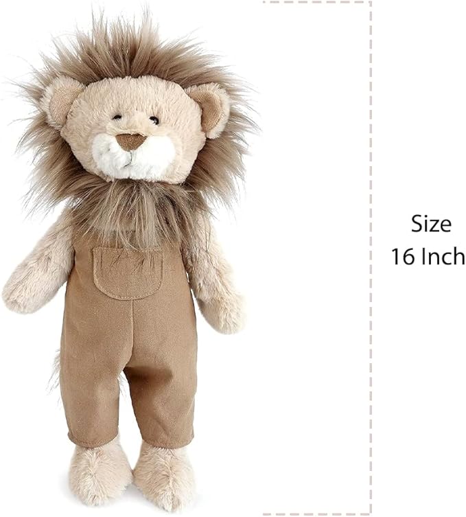 MON AMI Leon The Lion Stuffed Animal – 16”, Soft & Cuddly Lion Plush, Use as Toy or Nursery Room Décor, Wild Animals, Great for Kids of All Ages