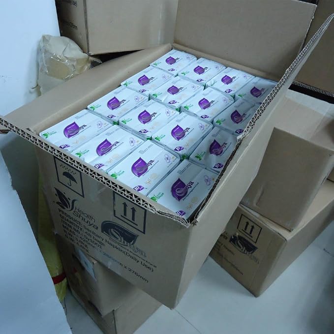SHUYA Patented Anion Soft Breathable Sanitary Pads and Panty Liners Combination Suit Package (Pack of 7)