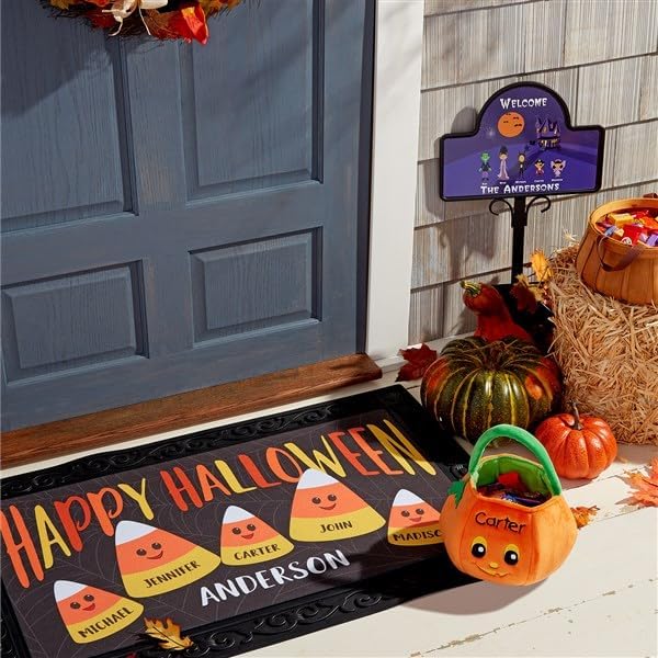 Personalization Universe Pumpkin Pal Embroidered Plush Trick or Treat Bag