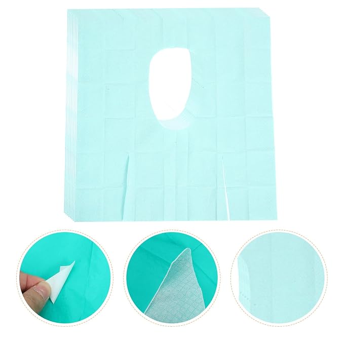 Toyvian 10pcs Disposable Toilet Seat Covers for Travel and Potty Training, Waterproof Pe Material, Extra Large 63x65cm Fully Covered Pads, Individually Wrapped Portable Bathroom