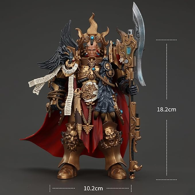JOYTOY Warhammer The Horus Heresy 1/18 Action Figure Legio Custodes Constantin Valdor, Captain-General of The Legio Custodes Collection Model Birthday Gifts 12 Inch