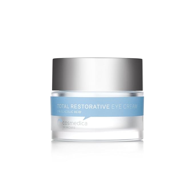 Cosmedica Skincare Total Restorative Eye Cream, 0.7 Ounce Anti-Aging Eye Cream - Intense Hydration and Collagen Boosting Actives to Firm and Rejuvenate Delicate Eyes