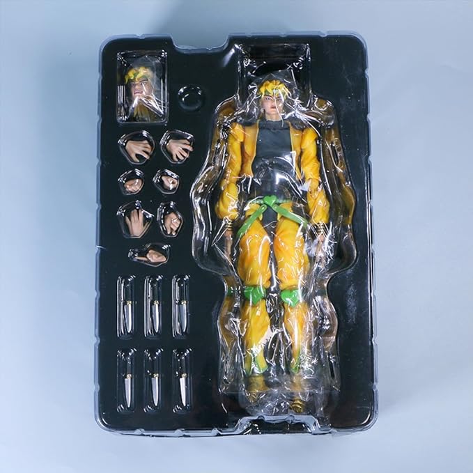 JJBA Brando Action Figure Movable Joint Anime Figure 9.84" JJBA Super Action Statue Brando Figurine Collections Desktop Decoration Gifts