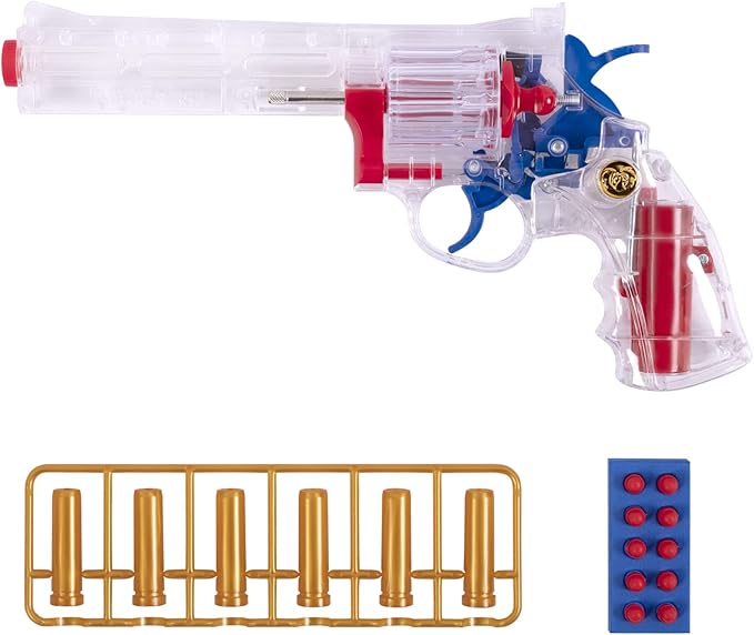 Clear Housing Toy Revolver Foam Blaster with Elite Soft Foam Darts for Nerf Guns Toys Gun Set for Kids Ages 5 6 7 8 Large