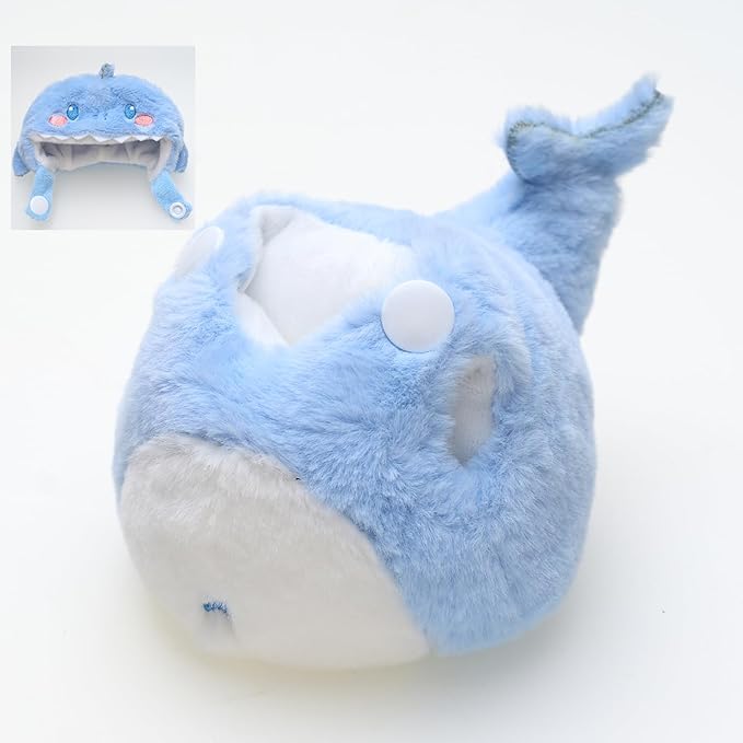 CALEMBOU Plush Doll Clothes, Cute Cartoon Animal Series Plush Doll Clothes Suit for 17cm Plush Doll, Kawaii Doll Clothes for Birthday Gifts (Blue Shark)
